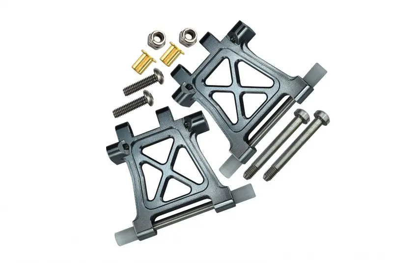 Tamiya Tt-02 Aluminum Rear Lower Arm - 1Pr Gray Silver 1