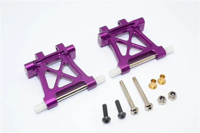 Tamiya Tt-02 Aluminum Rear Lower Arm - 1Pr Purple 1