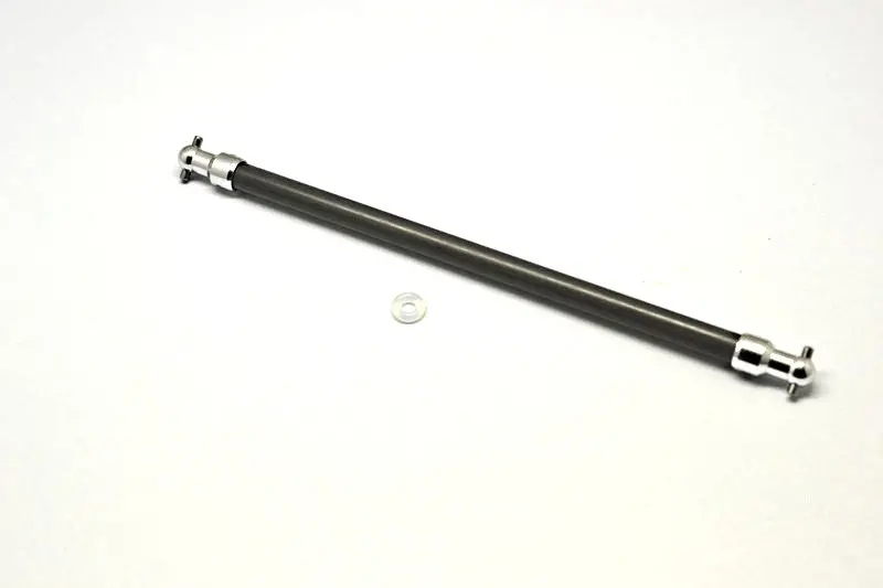 Tamiya Tt-02 Graphite Main Shaft With Aluminum Ends - 1Pc Silver 1