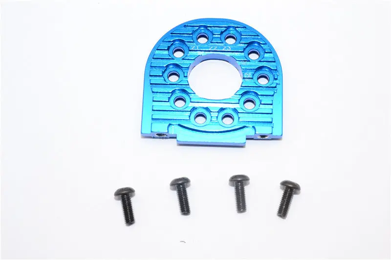 Tamiya Tt-02B & Tt-02 Aluminum Adjustable Motor Mount (For 16T-25T) - 1Pc Blue 1
