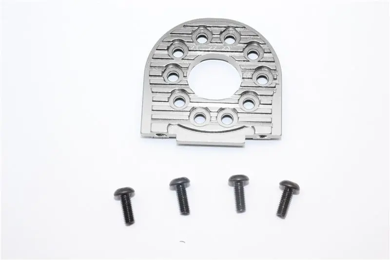 Tamiya Tt-02B & Tt-02 Aluminum Adjustable Motor Mount (For 16T-25T) - 1Pc Gray Silver 1