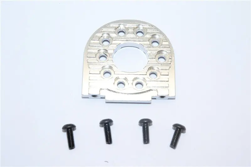 Tamiya Tt-02B & Tt-02 Aluminum Adjustable Motor Mount (For 16T-25T) - 1Pc Silver 1