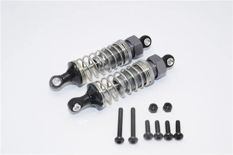 Tamiya Tt02b Aluminum Front Adjustable Spring Damper (70Mm) - 1Pr Set Gray Silver 1