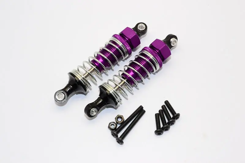 Tamiya Tt02b Aluminum Front Adjustable Spring Damper (70Mm) - 1Pr Set Purple 1