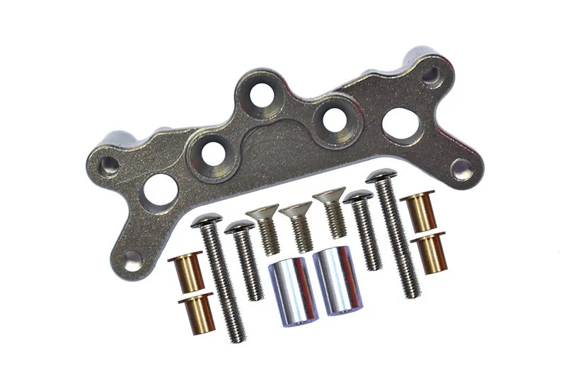 Tamiya Tt02b Aluminum Front Damper Plate - 1Pc Gray Silver 1