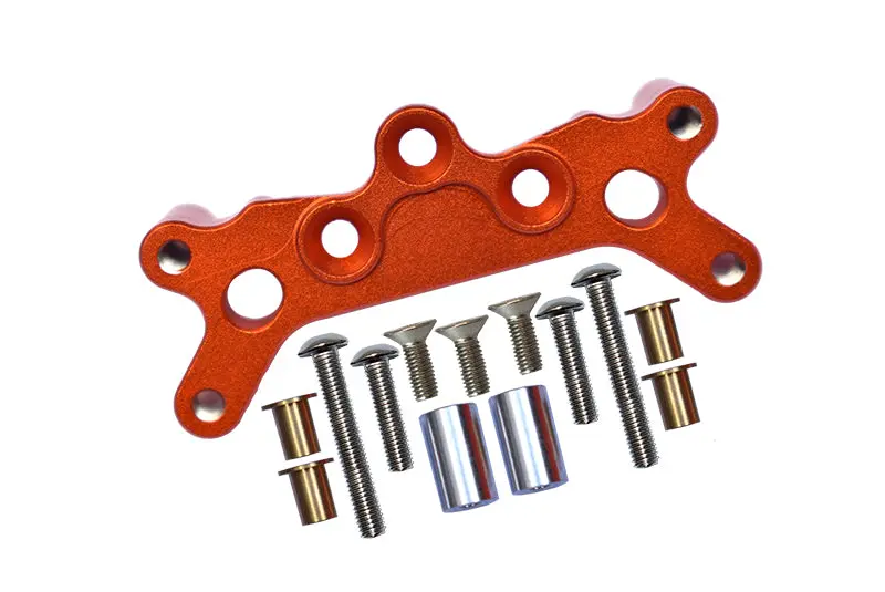 Tamiya Tt02b Aluminum Front Damper Plate - 1Pc Orange 1