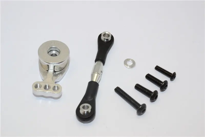 Tamiya Tt02b Aluminum Hi-Torque Servo Saver 23T With Aluminum Tie Rod - 1 Set Silver 1