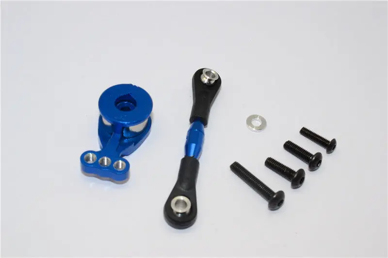 Tamiya Tt02b Aluminum Hi-Torque Servo Saver 24T With Aluminum Tie Rod - 1 Set Blue 1