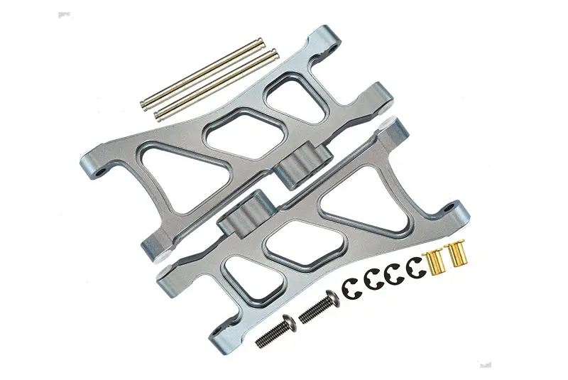 Tamiya Tt02b Aluminum Rear Lower Arm - 1Pr Gray Silver 1