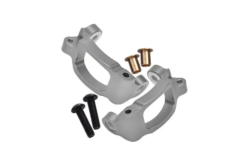 Tamiya Tt02b & Df-02 Aluminum C-Hub - 1Pr Gray Silver 1