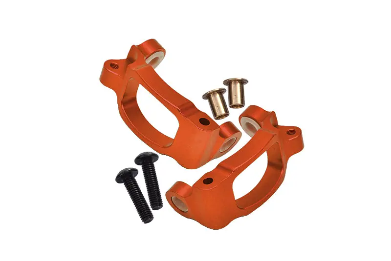 Tamiya Tt02b & Df-02 Aluminum C-Hub - 1Pr Orange 1