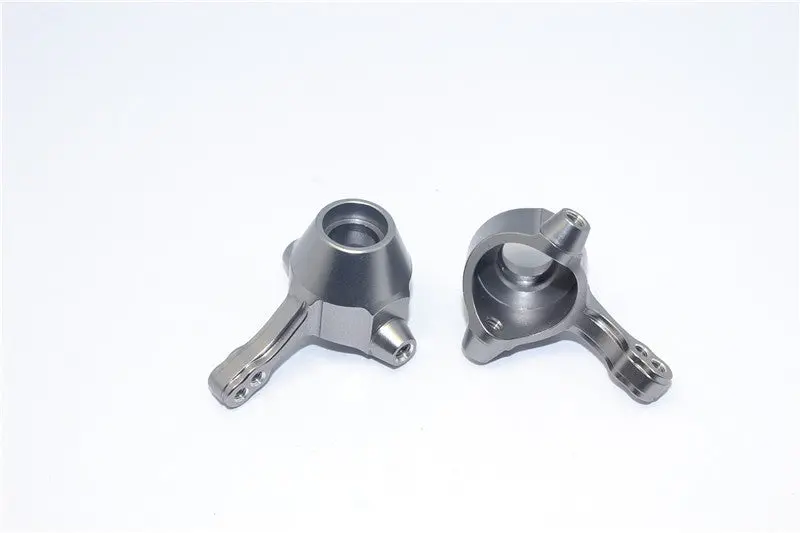 Tamiya Tt02b & Df-02 Aluminum Front Knuckle Arm - 1Pr Gray Silver 1