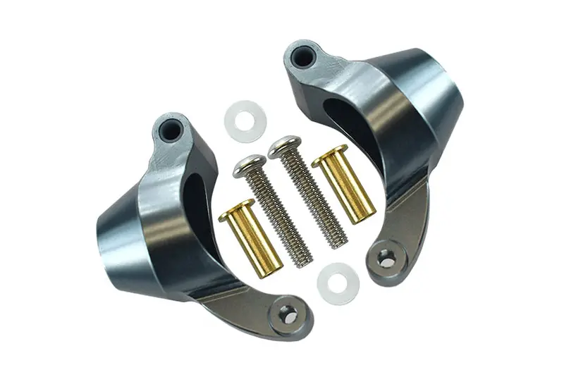 Tamiya Tt02b & Df-02 Aluminum Rear Knuckle Arm - 1Pr Gray Silver 1