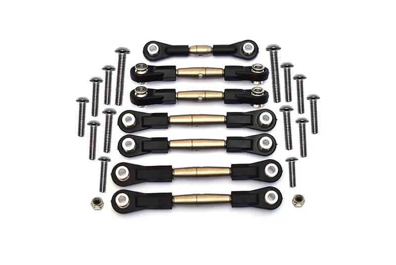 Tamiya Tt02b Spring Steel Turnbuckle With Plastic Ends - 7 Pcs Set 1