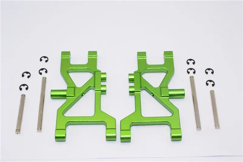 Tamiya Wild Dagger Aluminum Front Arm Set - 1Pr Green 1
