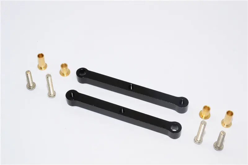 Tamiya Wild Dagger Aluminum Front Camber Set - 1Pr Black 1