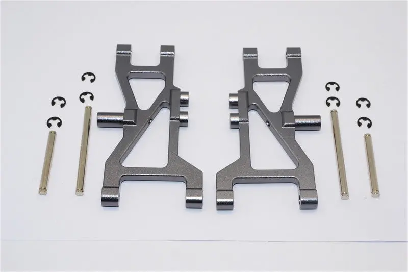 Tamiya Wild Dagger Aluminum Rear Arm Set - 1Pr Gray Silver 1