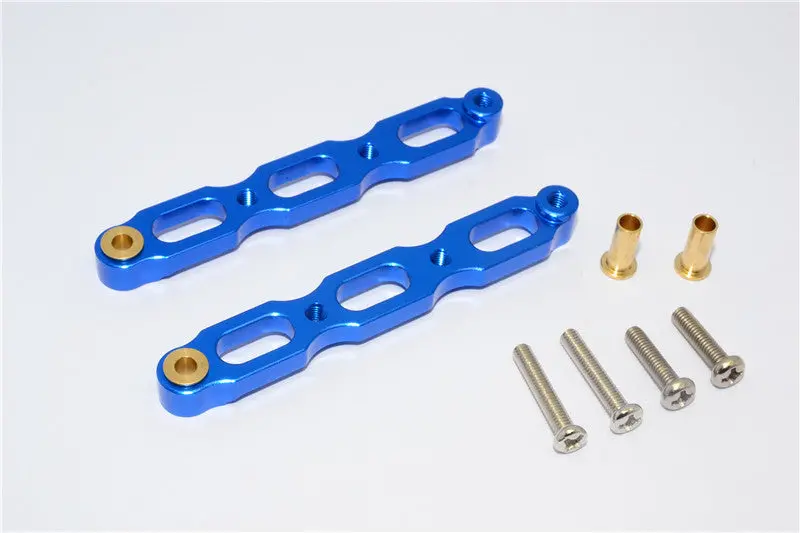 Tamiya Wild Dagger Aluminum Rear Camber Set - 1Pr Blue 1