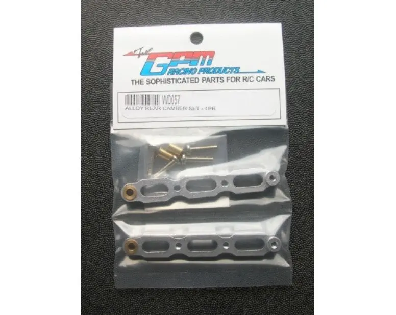 Tamiya Wild Dagger Aluminum Rear Camber Set - 1Pr Silver 1