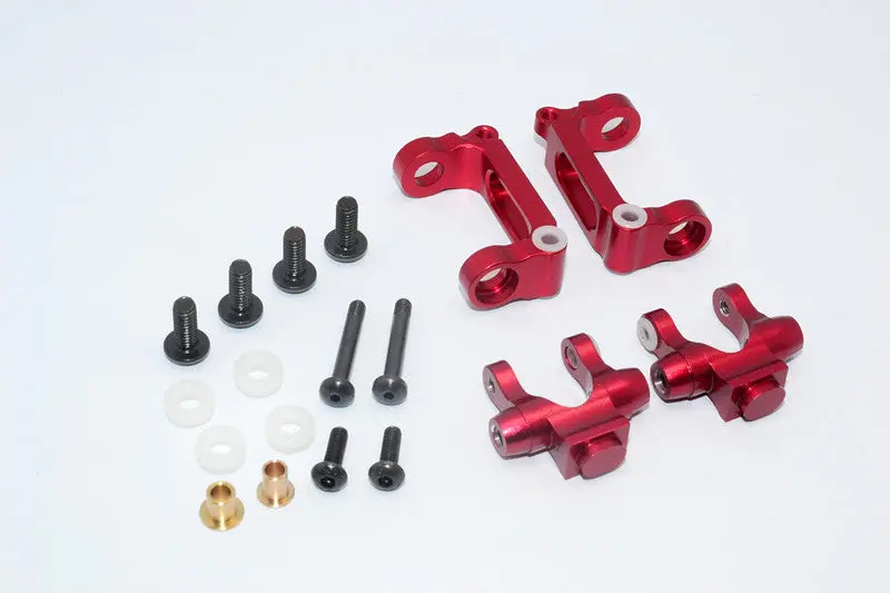 Tamiya Wild Willy 2 Aluminum C-Hub - 4Pcs Set Red 1