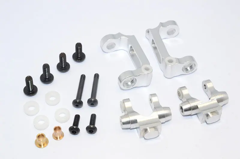 Tamiya Wild Willy 2 Aluminum C-Hub - 4Pcs Set Silver 1