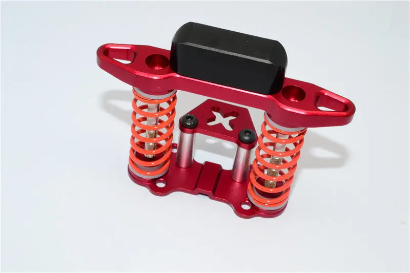 Tamiya Wild Willy 2 Aluminum Front Bumper Absorber - 1 Set Red 1