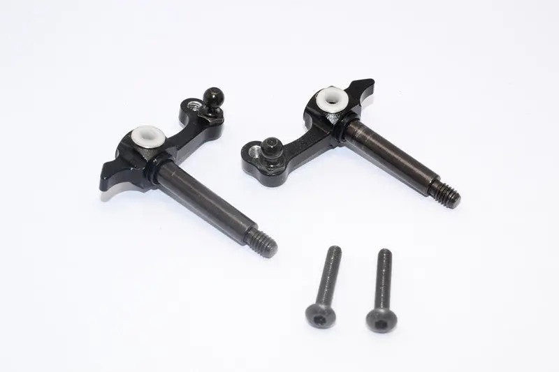 Tamiya Wild Willy 2 Aluminum Front Knuckle Arm - 1Pr Black 1