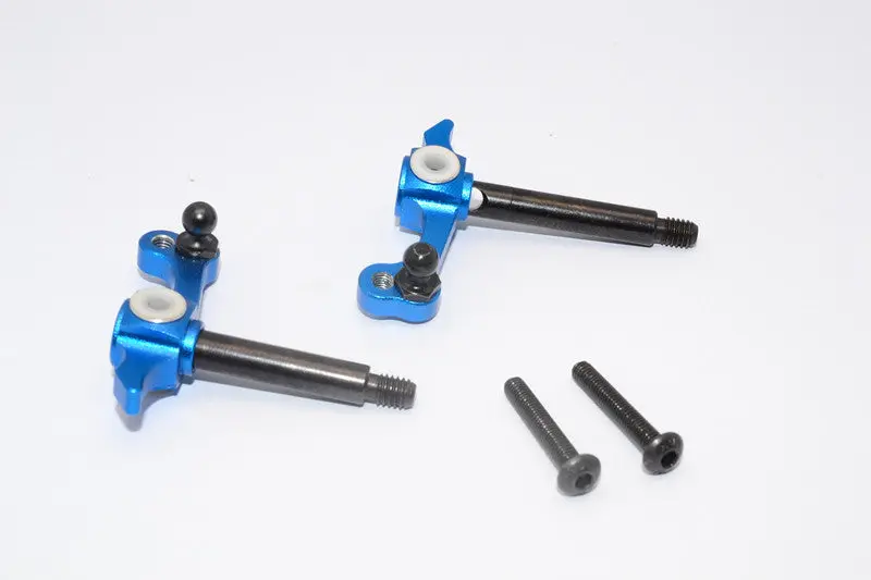 Tamiya Wild Willy 2 Aluminum Front Knuckle Arm - 1Pr Blue 1