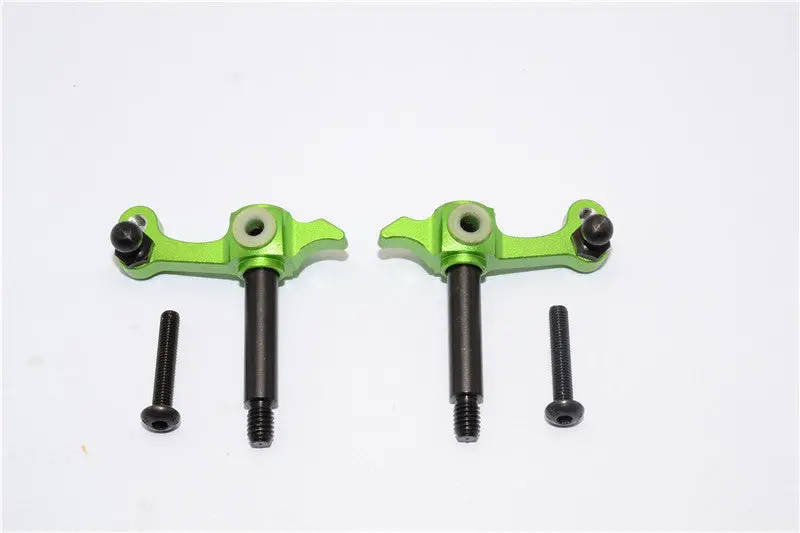 Tamiya Wild Willy 2 Aluminum Front Knuckle Arm - 1Pr Green 1