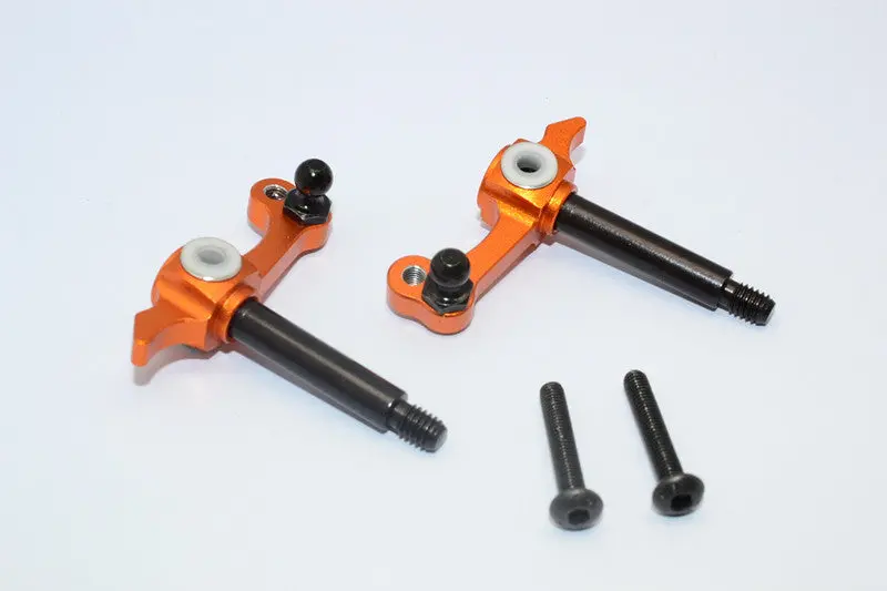 Tamiya Wild Willy 2 Aluminum Front Knuckle Arm - 1Pr Orange 1