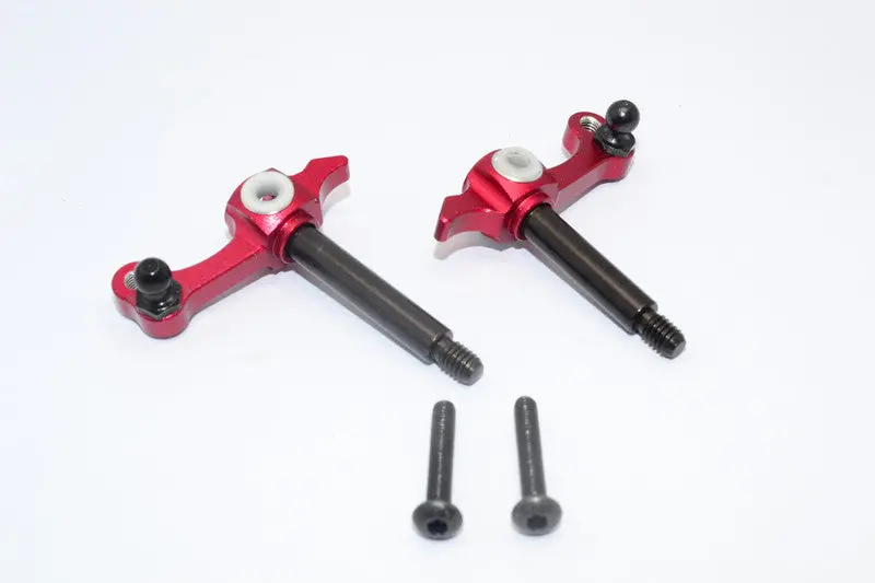 Tamiya Wild Willy 2 Aluminum Front Knuckle Arm - 1Pr Red 1