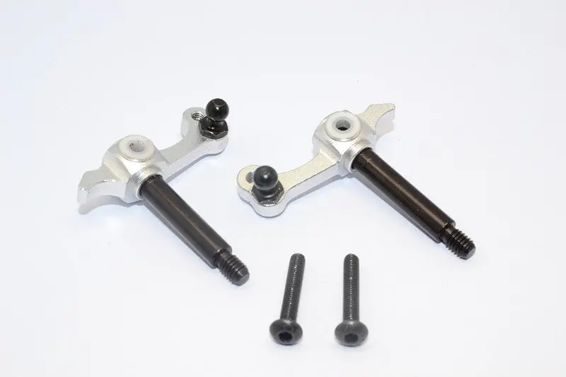 Tamiya Wild Willy 2 Aluminum Front Knuckle Arm - 1Pr Silver 1