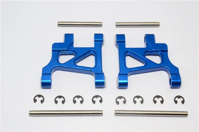 Tamiya Wild Willy 2 Aluminum Front Lower Arm - 1Pr Blue 1