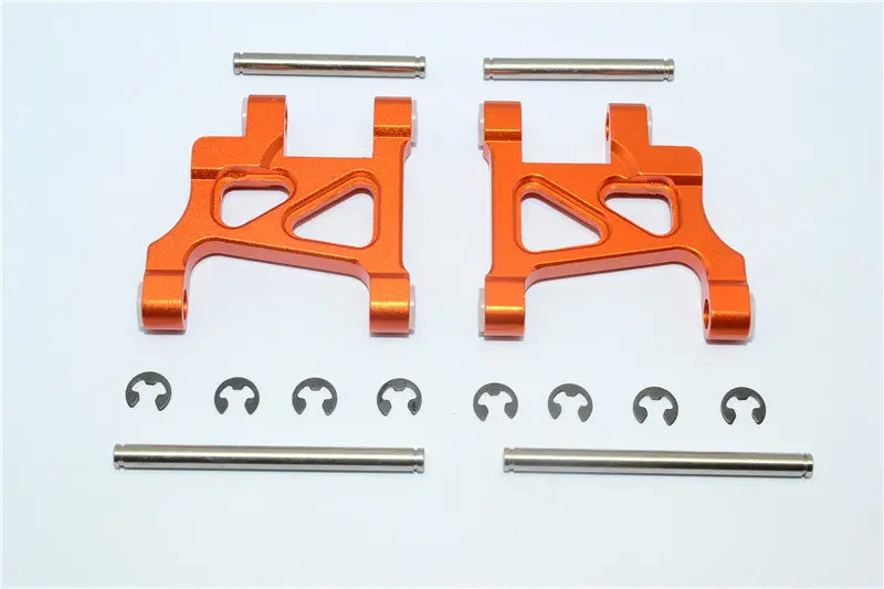 Tamiya Wild Willy 2 Aluminum Front Lower Arm - 1Pr Orange 1