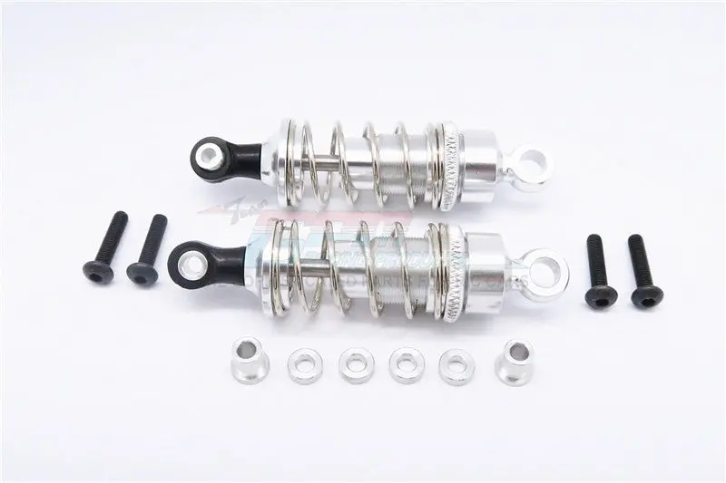 Tamiya Wild Willy 2 Aluminum Front/Rear Adjustable Damper  - 1Pr Set Silver 1