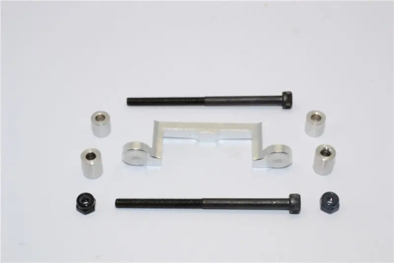 Tamiya Wild Willy 2 Aluminum Front/Rear Arm Bulk Use With Gpm#Ww2055/Ww2056 Front/Rear Lower Arms - 1Pc Set Silver 1