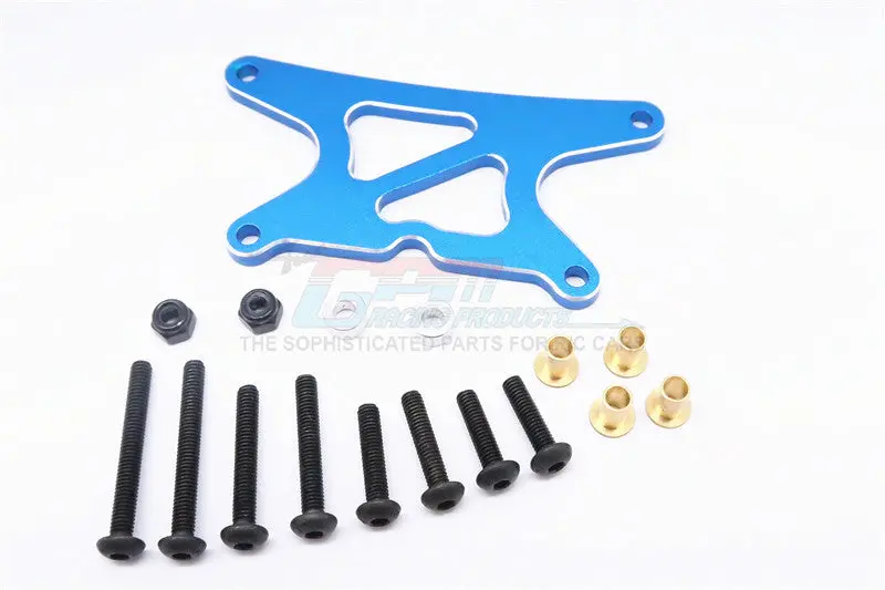 Tamiya Wild Willy 2 Aluminum Front Shock Tower - 1Pc Set Blue 1