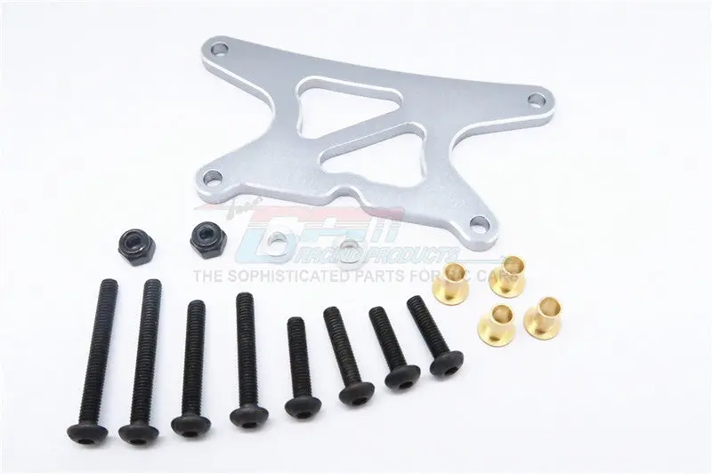 Tamiya Wild Willy 2 Aluminum Front Shock Tower - 1Pc Set Gray Silver 1