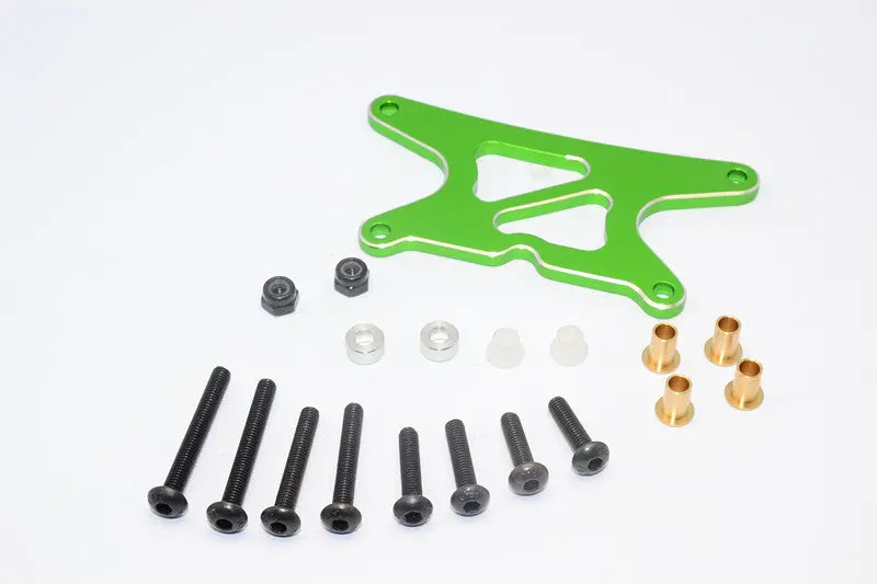 Tamiya Wild Willy 2 Aluminum Front Shock Tower - 1Pc Set Green 1