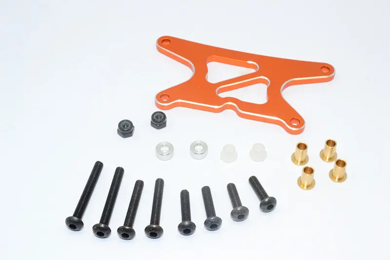 Tamiya Wild Willy 2 Aluminum Front Shock Tower - 1Pc Set Orange 1