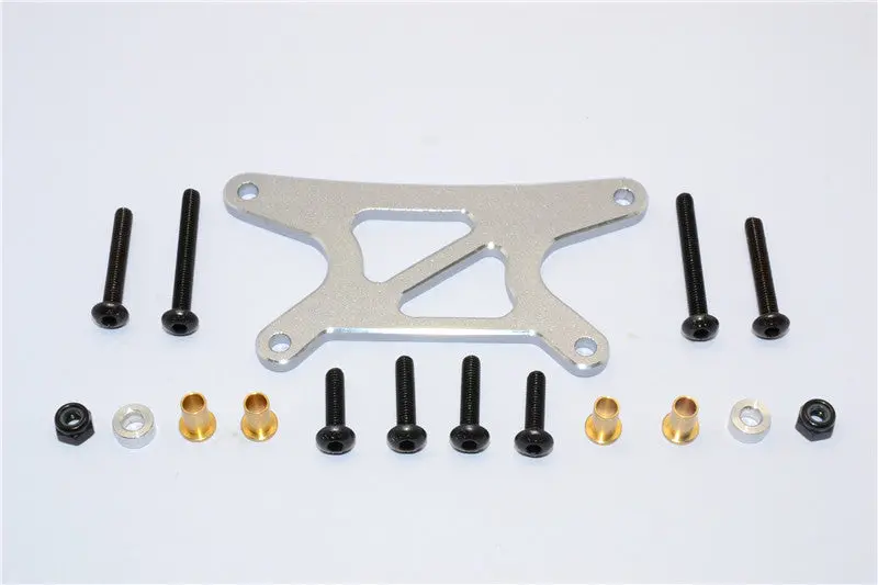 Tamiya Wild Willy 2 Aluminum Rear Shock Tower - 1Pc Set Gray Silver 1