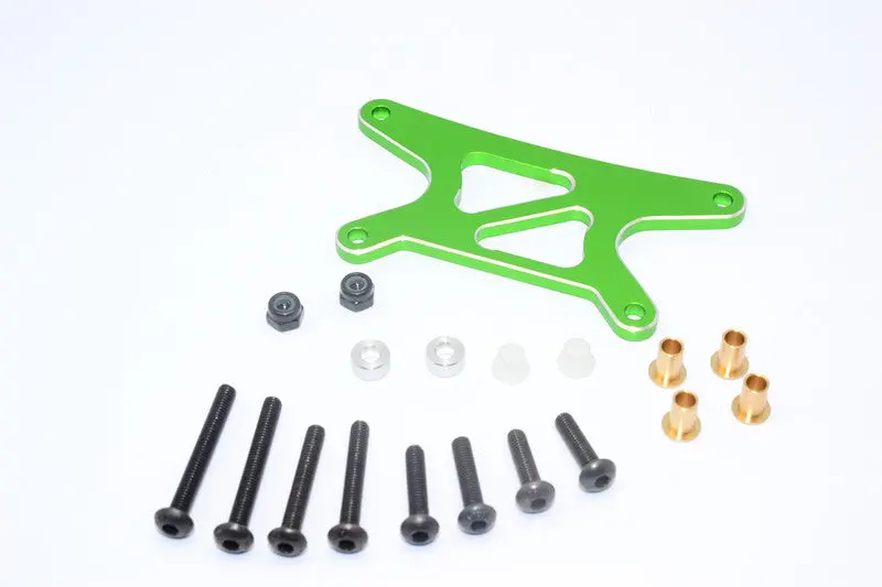 Tamiya Wild Willy 2 Aluminum Rear Shock Tower - 1Pc Set Green 1