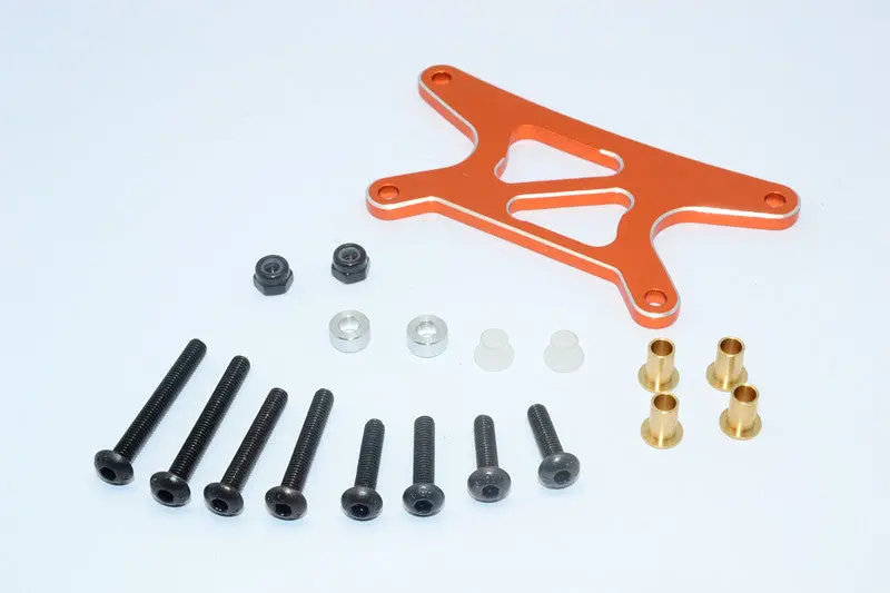 Tamiya Wild Willy 2 Aluminum Rear Shock Tower - 1Pc Set Orange 1