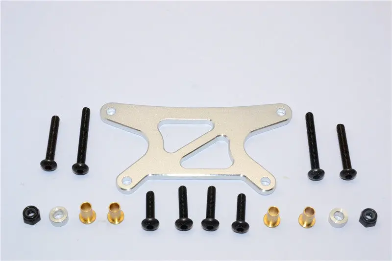 Tamiya Wild Willy 2 Aluminum Rear Shock Tower - 1Pc Set Silver 1