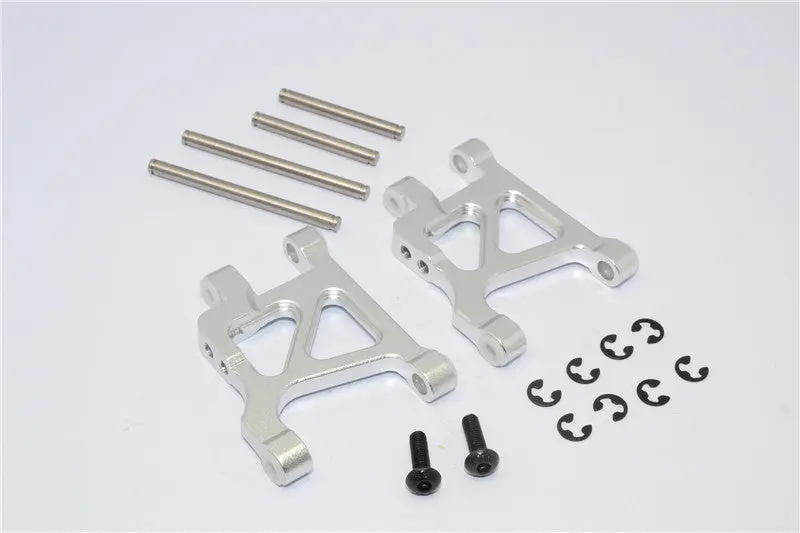 Tamiya Wild Willy 2, Gf01 & Tl01 Aluminum Rear Lower Arm - 1Pr Silver 1
