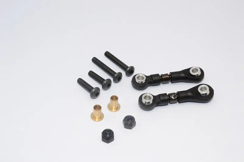 Tamiya Wild Willy 2 Spring Steel Rear Upper Tie Rod - 1Pr Set Black 1