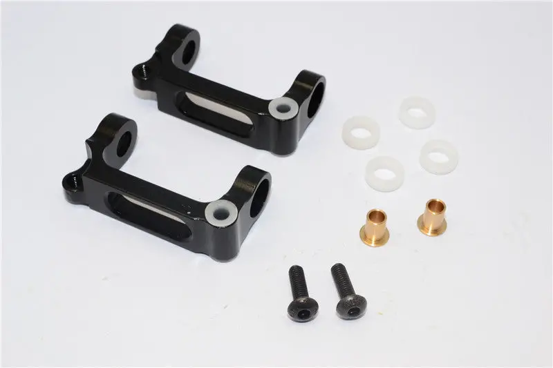 Tamiya Wr02c Aluminum Front C-Hub - 1Pr Set Black 1