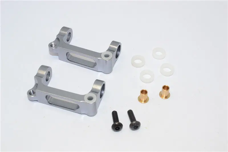 Tamiya Wr02c Aluminum Front C-Hub - 1Pr Set Gray Silver 1