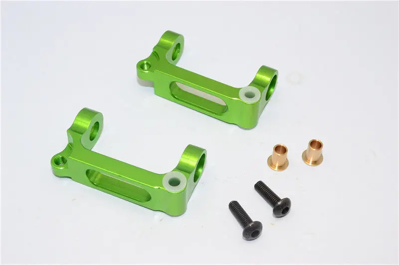 Tamiya Wr02c Aluminum Front C-Hub - 1Pr Set Green 1