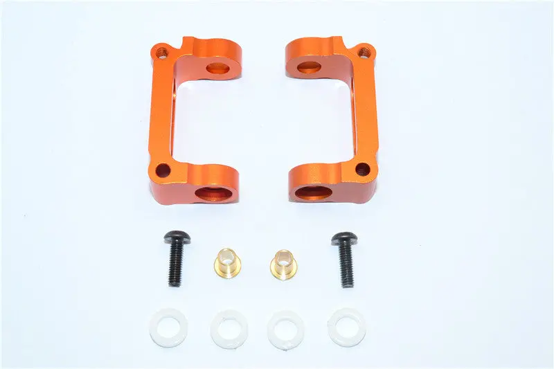 Tamiya Wr02c Aluminum Front C-Hub - 1Pr Set Orange 1